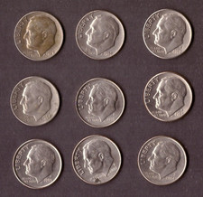 USA Sammlung Münzen One Dime