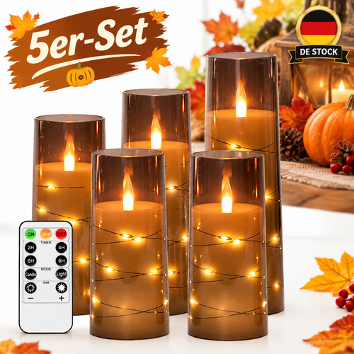 Stück led kerzen mit - 5,
