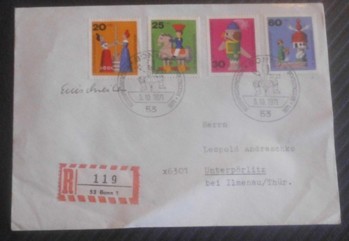 Bund fdc 705 708 - bund,