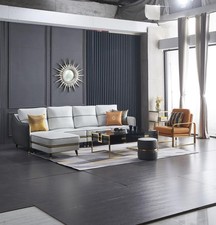 Wohnlandschaft Ecksofa L Form Sessel Set Garnitur Modern Sofa Leder Sitz Ecke