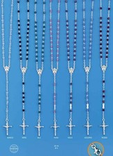 Rosenkranz IN Silber Mit