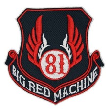007 HELLS ANGELS Support 81 Patch Aufnäher "81 BIG RED MACHINE" Wappen 