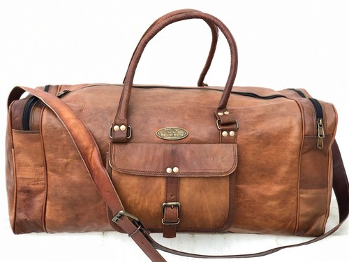 Leder wochenende tasche - 24,