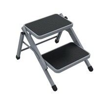 Carbest 91189 klappbare Doppeltrittstufe Trittleiter Stahl 40cm Camping 1716463