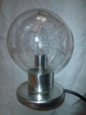 Space-Age * Tischlampe von Doria Leuchten 1970-er  * Bubble-Glas * Eyecatcher *