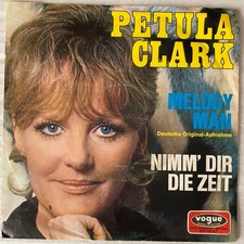PETULA CLARK - MELODY MAN (Dt. Version) & NIMM` DIR ZEIT - SINGLE ORANGE VINYL