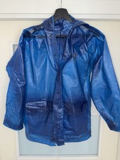 Retro PVC Regenmantel Plastik