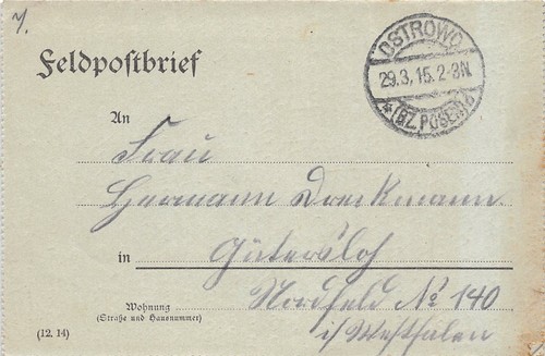 818506 feldpostblg 1 wk - feldpostblg.,