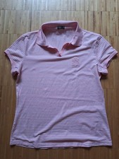 Golfshirt Golf Poloshirt Gr. M Royal Mougins Golf Club by MARBAS Rosa gestreift