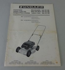 Teilekatalog Zündapp Rasenmäher MM 20 Typ 687-01L0 / MM 50 689-01L0 Stand 2/1974