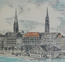 unsigniert - hand-kolorierte