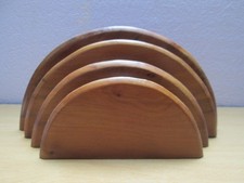 Briefständer aus Holz vier Fächer