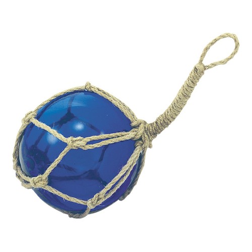 Fischerkugel aus glas tauwerk - fischerkugel, glas/tauwerk