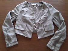 Bolero sehr weiche echt Rauhlederjacke Gr. 36 Beige/Taupe, DAY Burger &Mikkelsen