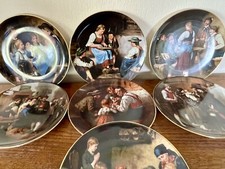 Lilienporzellan 7 Sammelteller Wandteller/Meisterwerke Defregger Austria