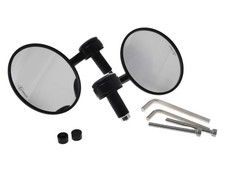Lenkerendenspiegel Set VANEZ Rund ABS mit E-Nummer für Motorrad Roller Universal