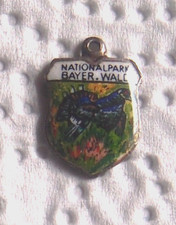 Bettelarmband Wappen Anhänger - Nationalpark Bayer. Wald  - 800 Silber (Reu)