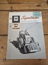 Orig. Baumaschinen Prospekt Superloader IHC Mc Cormick Schlepper International 
