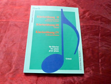 BACH Klavierübung II - IV Noten für Klavier