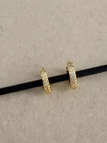 Mini creole zirkonia gold - mini,