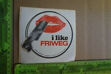 Alter Aufkleber Handwerk Bau Heimwerker Bohrer FRIWEG