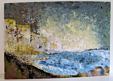 230602 Original BIld Gemälde ACRYL auf HOLZ  UNIKAT 42 x 59 cm