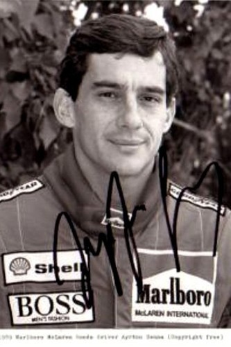 Ayrton senna autogramm - ayrton,
