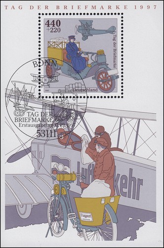 Block tag der briefmarke - block,