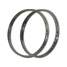 Hercules Hobby Rider P M Mofa Moped Mokick Chrom Felgen Satz 1,20 x 17 Zoll Neu