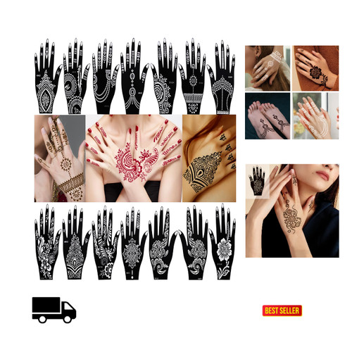 Henna tattoo schablone set - schablone,
