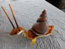 Steiff, Original, Schnecke Nelly, 50/60er Jahre, L ca. 15 cm, gut erhalten,Fahne