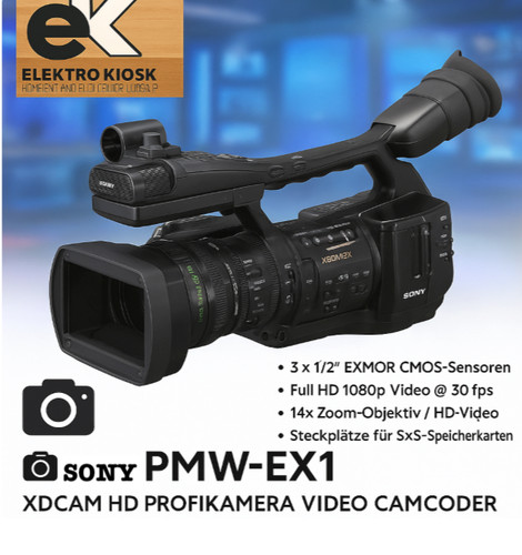 Sony pmw ex1 xdcam hd - sony, pmw-ex1