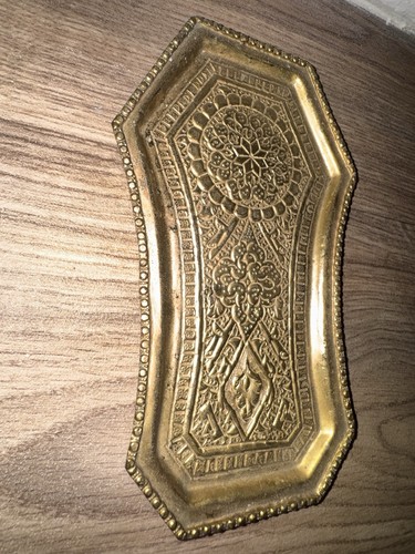 Messing tablett mit ornament - mit,