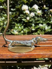 Dackel Hund Bronze Ringhalter