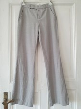 STRENESSE Damen Hose, grau gestreift, Anzughose, Gr. 36, reine Wolle
