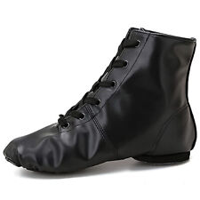 Jazzschuh Ballettschuhe Gymnastikschuhe Leder Jazz Tanzschuhe Schnürschuhe