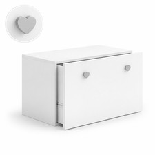 Weiße Spielzeugkiste Truhe