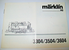 Märklin H0 3304, 3504, 3604 - Bedienungsanleitung Dampflok BR 80