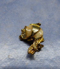 Brosche Fisch mit Glitzersteinchen  2,7 cm