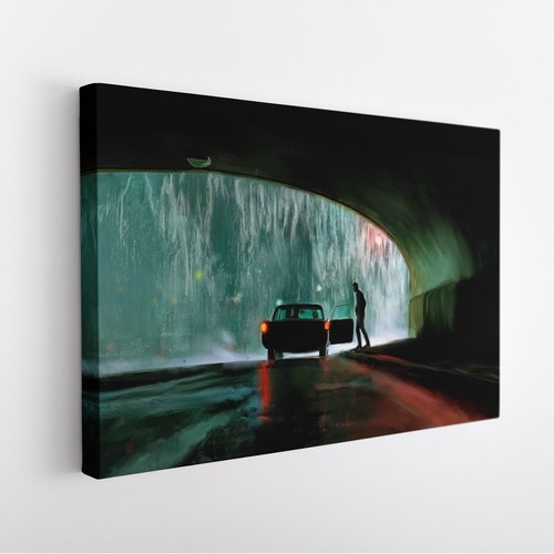 Matrixfarbe auf leinwand - auf,