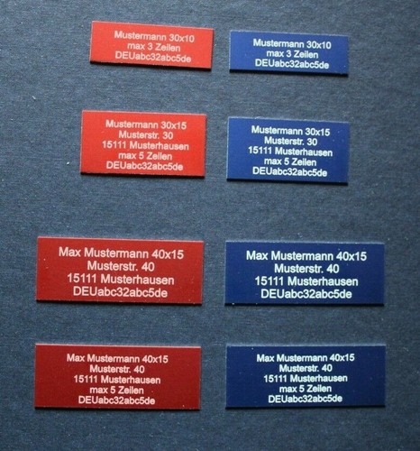 Modellbau gravurschilder - modellbau,