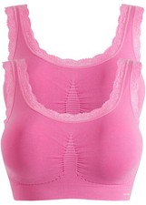 2er Pack Feel Comfort Seamless Bustier Gr. S Flieder Unterwasche BH Bra Neu*