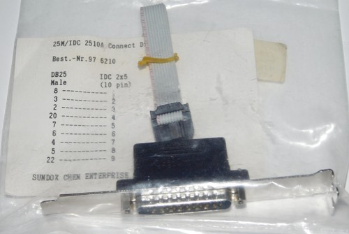 Slotblende db25 pin auf idc - db25,