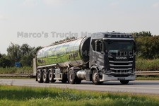 LKW Foto Scania R-series Tankwagen Auflieger Polen grau MILCH #l5qk