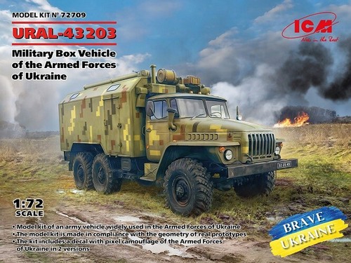 Icm 72709 72 ural - 1:72, ural-43203