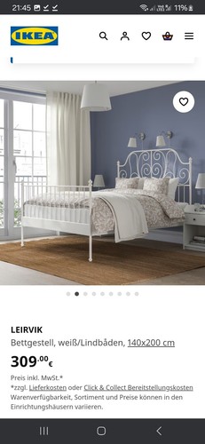 Bett leirvik bettgestell - (leirvik,