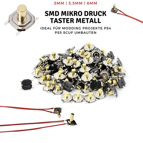 Metall drucktaster smd micro - metall,