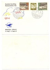 124912 Stempel/Umschlag: Deutsche Kunstflug-Meisterschaften, Böblingen 31.8.1962