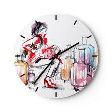Modern Wanduhr 40x40cm Analog