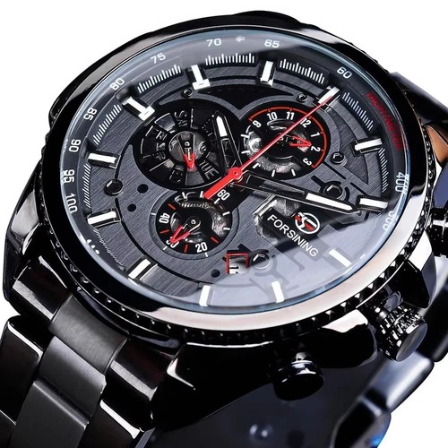Luxus herren edelstahl uhr - luxus,